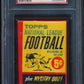 1963 Topps Football Unopened Wax Pack PSA 7
