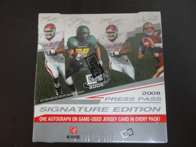 2008 Press Pass Signature Edition Football Box (Hobby)