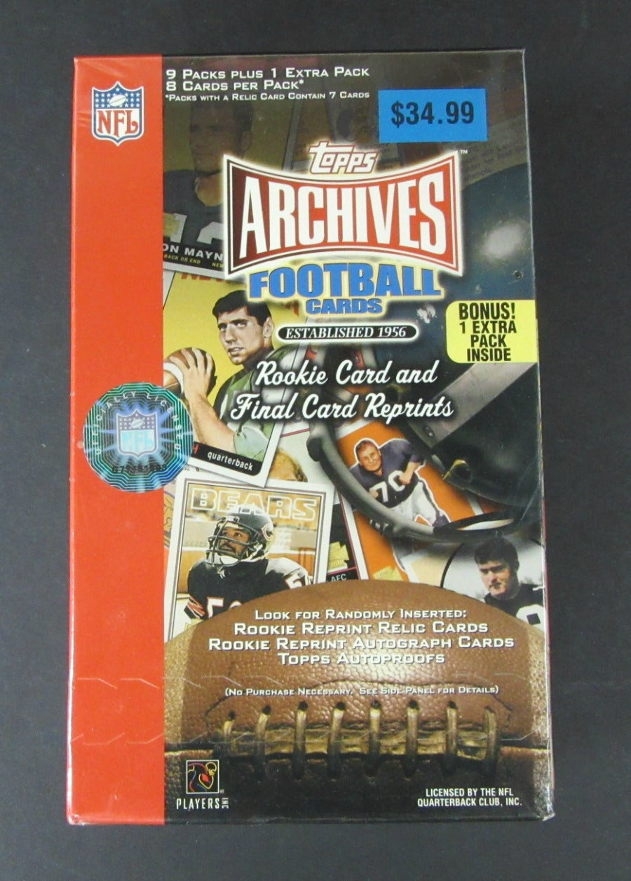 2001 Topps Archives Football Blaster Box (10/8)