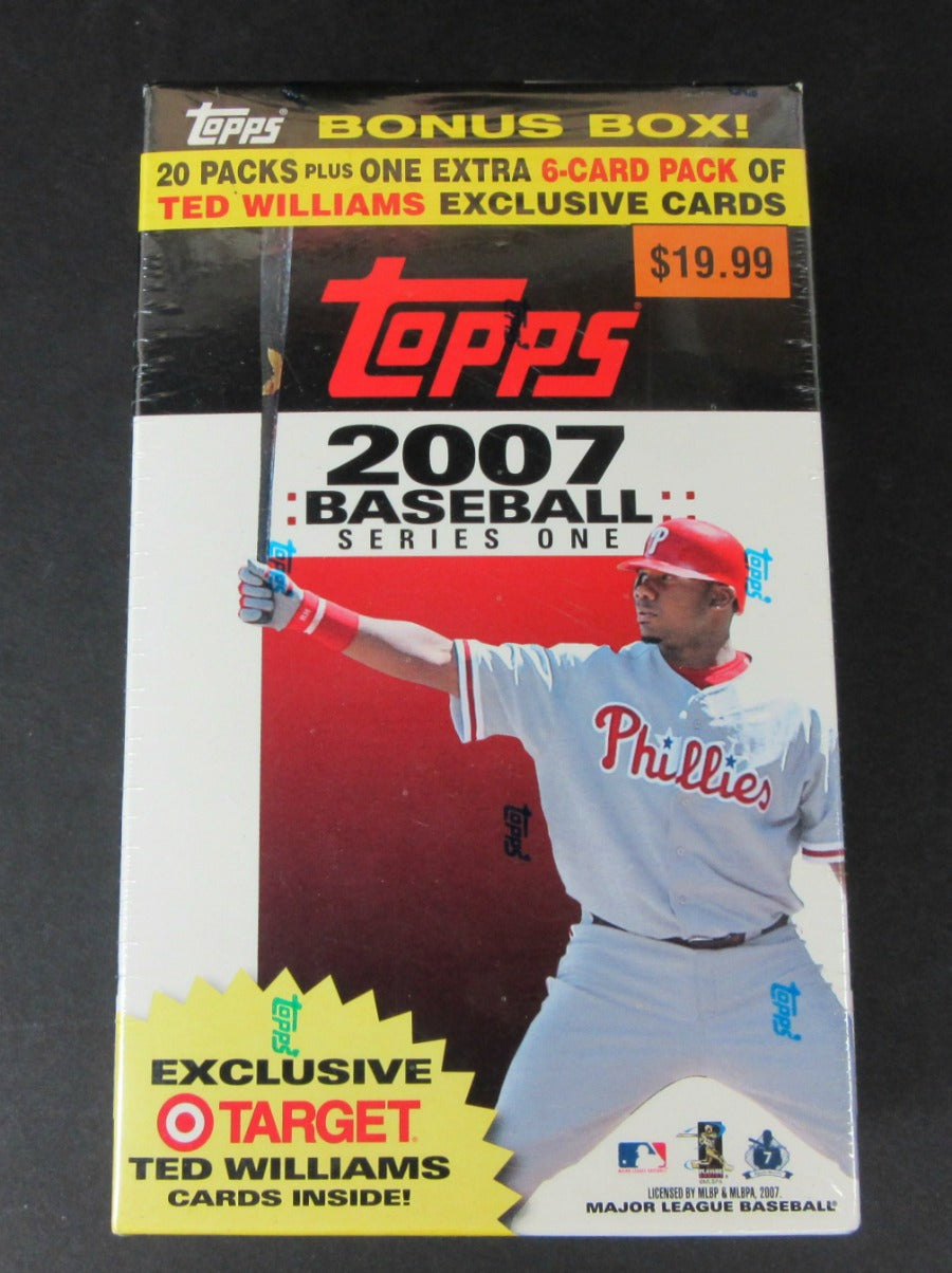 2007 Topps Baseball Series 1 Blaster Box (20/6 plus Target Pack)