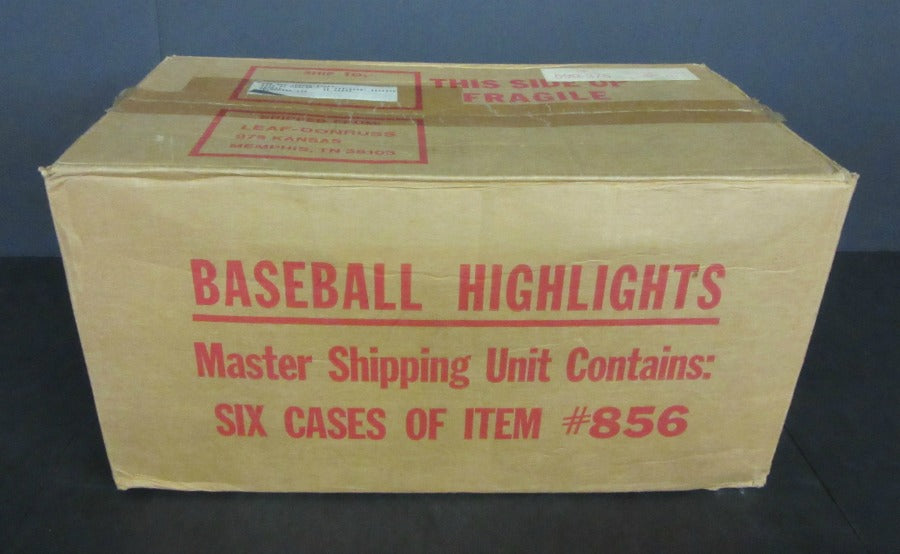 1985 Donruss Baseball Highlights Factory Set Case (6 Box)