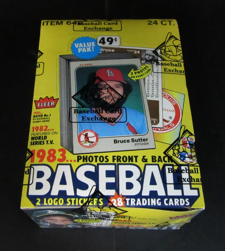 1983 Fleer Baseball Unopened Cello Box (FASC)