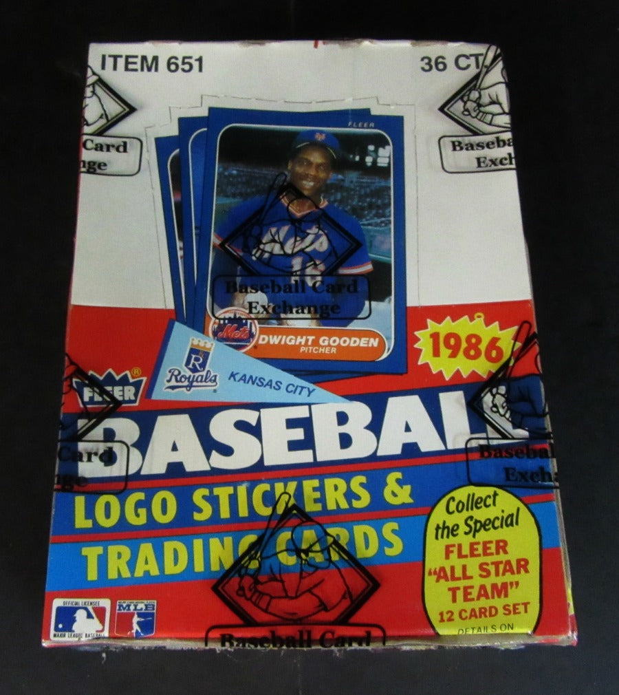 1986 Fleer Baseball Unopened Wax Box (FASC)