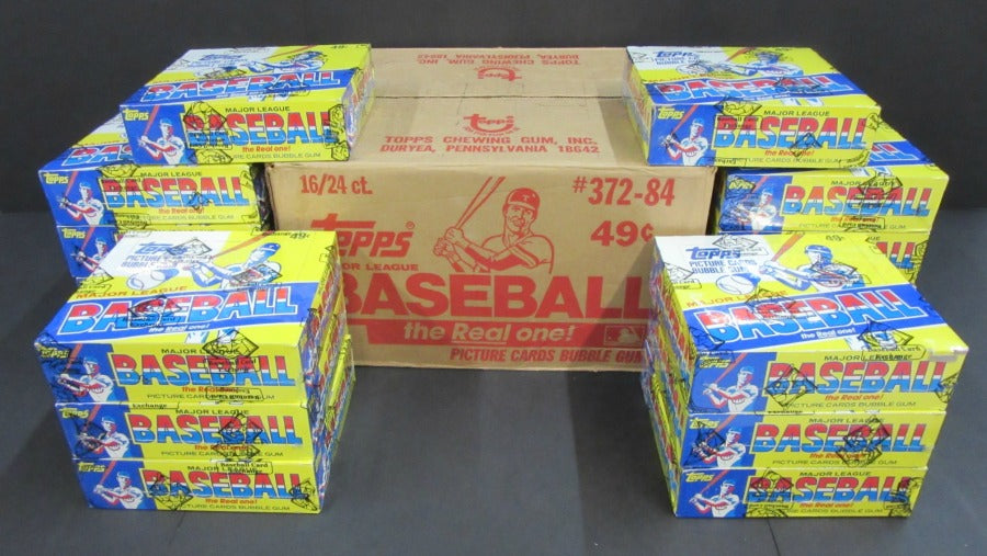 1984 Topps Baseball Unopened Cello Case (16 Box) (Wrapped) (FASC)