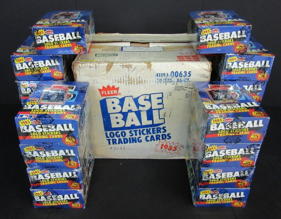 1985 Fleer Baseball Unopened Wax Case (20 Box) (BBCE)