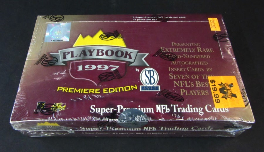 1997 Score Board Playbook Football Box