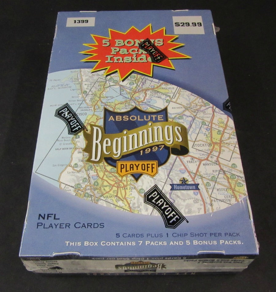 1997 Playoff Absolute Beginnings Football Box (Blast) (12/5)