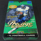 1999 Playoff Prestige EXP Football Blaster Box (14/8)