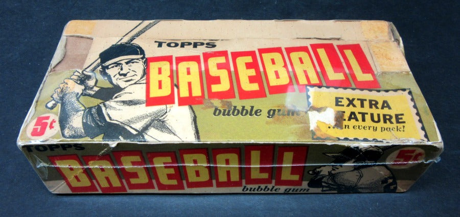 1961 Topps Baseball 5 Cent Empty Display Box (Extra Featu