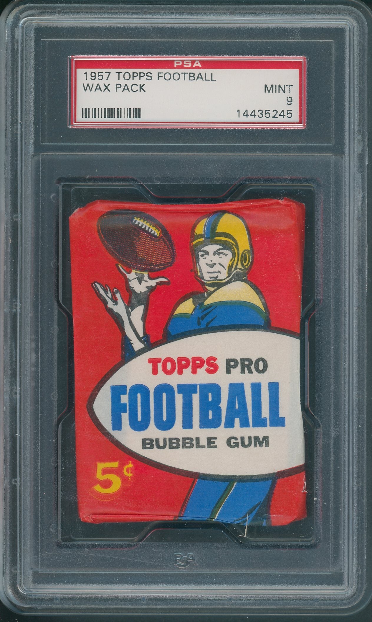 1957 Topps Football Unopened Wax Pack PSA 9 (please read)
