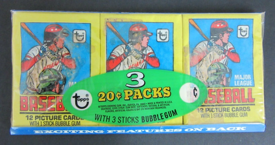 1979 Topps Baseball Unopened Wax Pack Tray (Special)