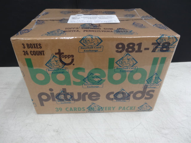 1978 Topps Baseball Rack Pack Case (3 Box) (Sealed)