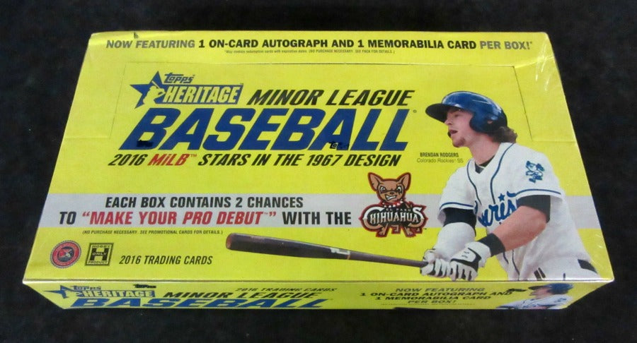 2016 Topps Heritage Minor League Baseball Box (Hobby) (18/8)