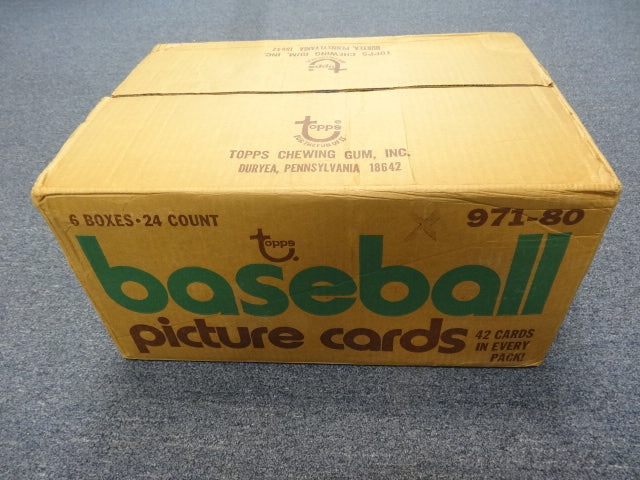 1980 Topps Baseball Rack Pack Case (6 Box) (Sealed)