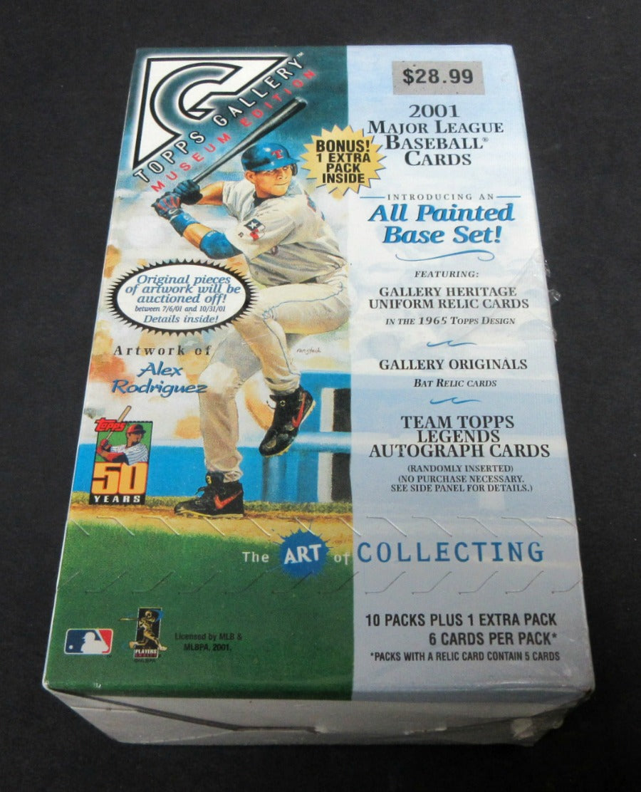 2001 Topps Gallery Baseball Museum Edition Blaster Box (11/6)