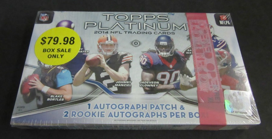 2014 Topps Platinum Football Box (Hobby)