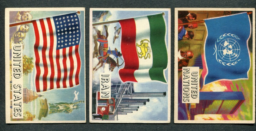 1956 Topps Flags Of The World Complete Set (80) VG/EX EX