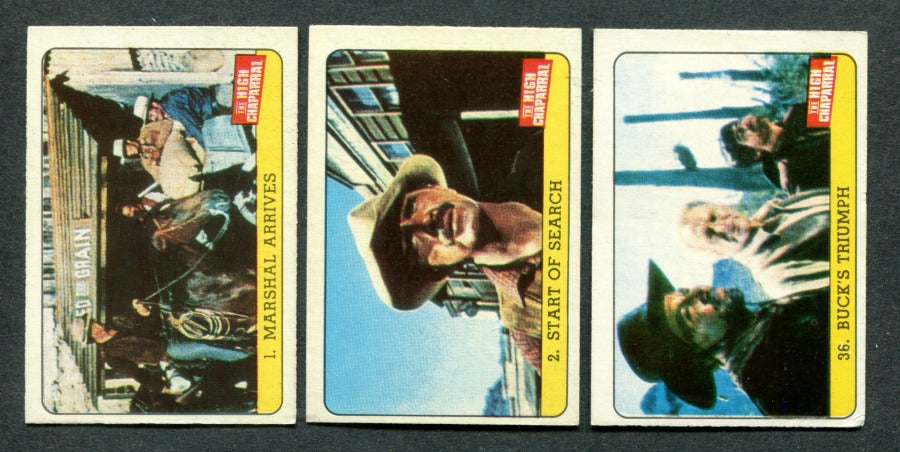 1969 A & BC The High Chapparel Complete Set (36) NM NM/MT