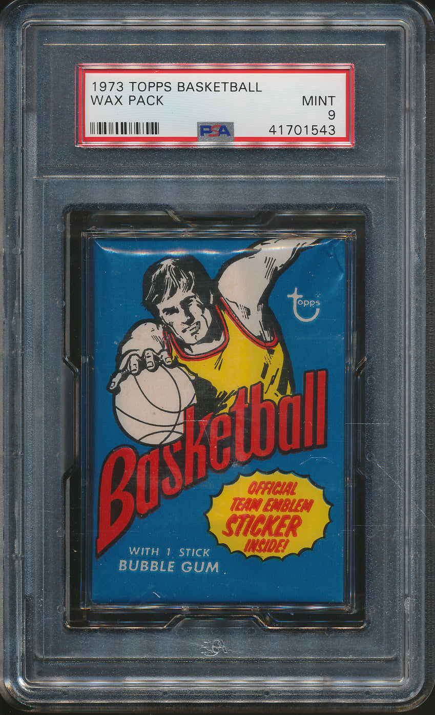 1973/74 Topps Basketball Unopened Wax Pack PSA 9