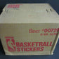 1976/77 Fleer Basketball Stickers Unopened Wax Case (12 Box)