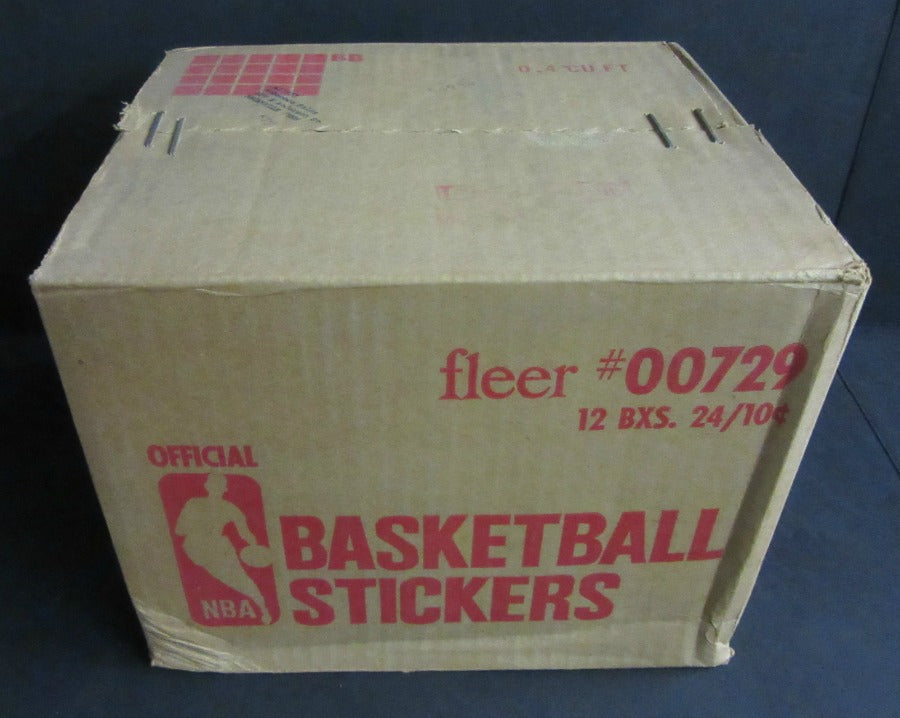 1976/77 Fleer Basketball Stickers Unopened Wax Case (12 Box)
