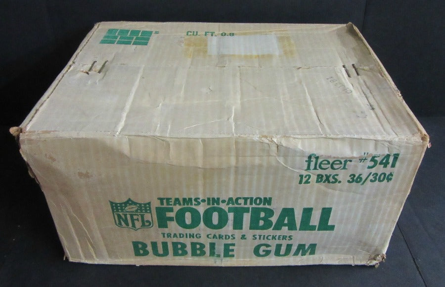 1981 Fleer Football Unopened Wax Case (12 Box)