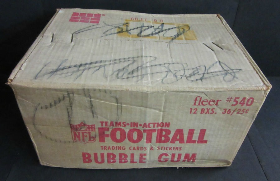 1980 Fleer Football Unopened Wax Case (12 Box)