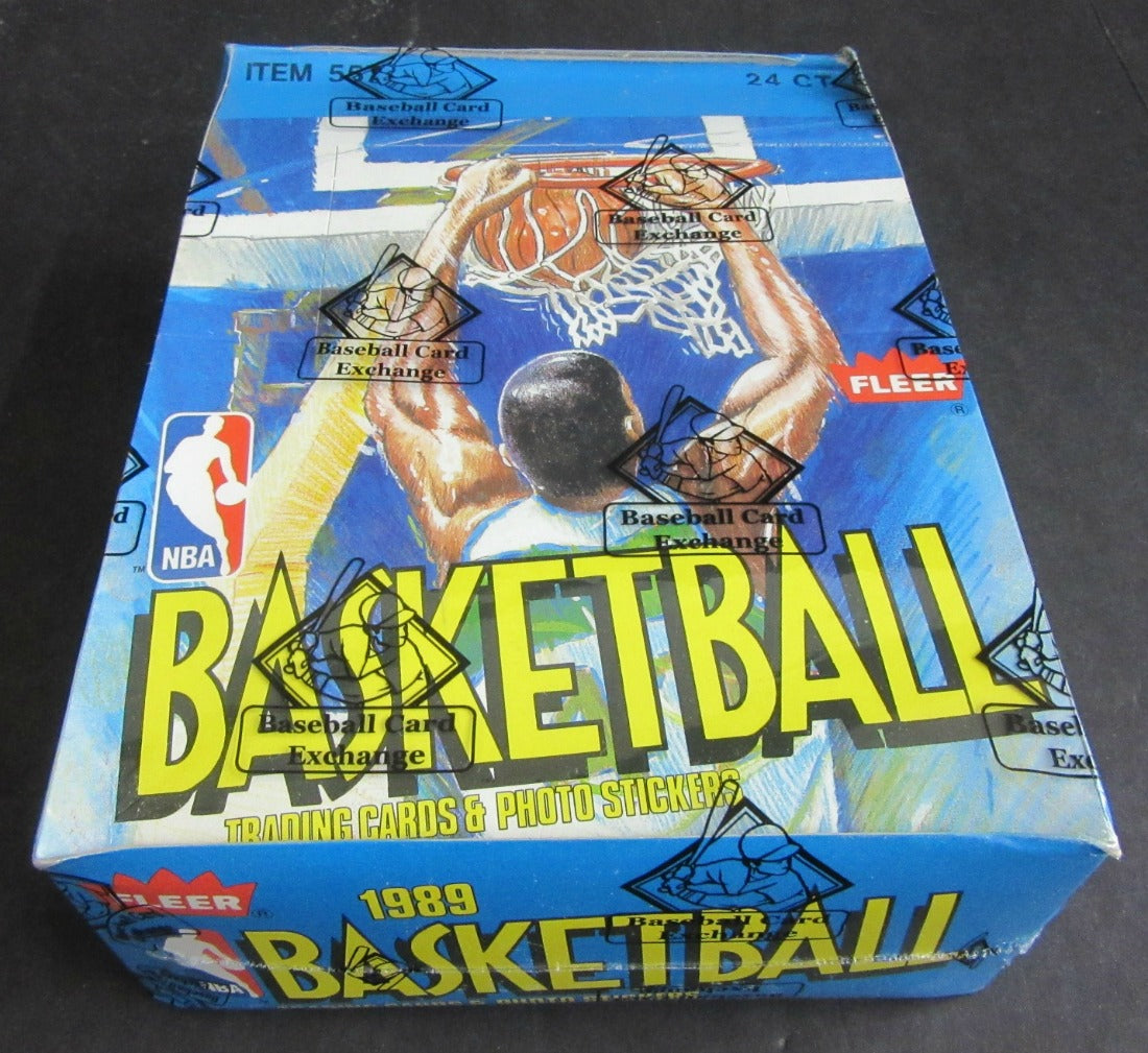 1989/90 Fleer Basketball Unopened Rack Box (FASC)