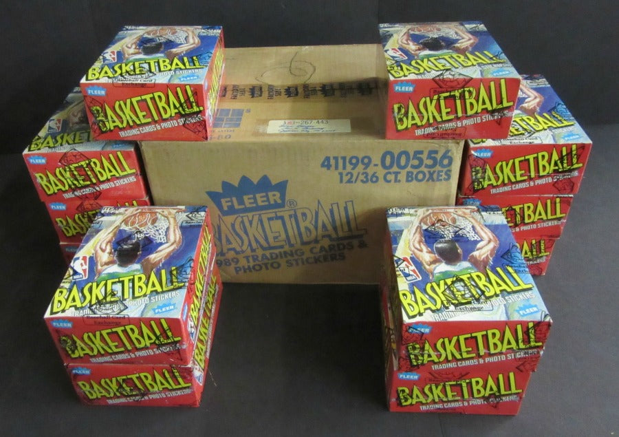 1989/90 Fleer Basketball Unopened Wax Case (12 Box) (Wrapped)