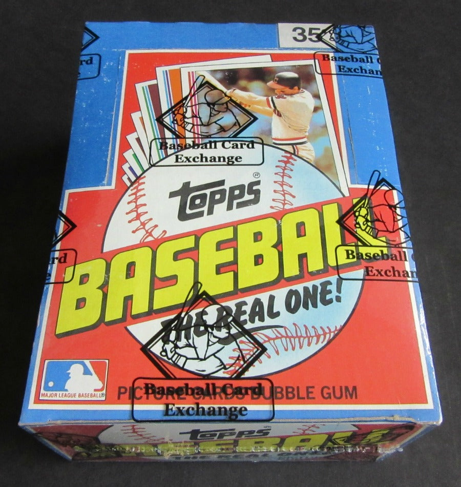 1985 Topps Baseball Unopened Wax Box (1982 Display) (FASC)