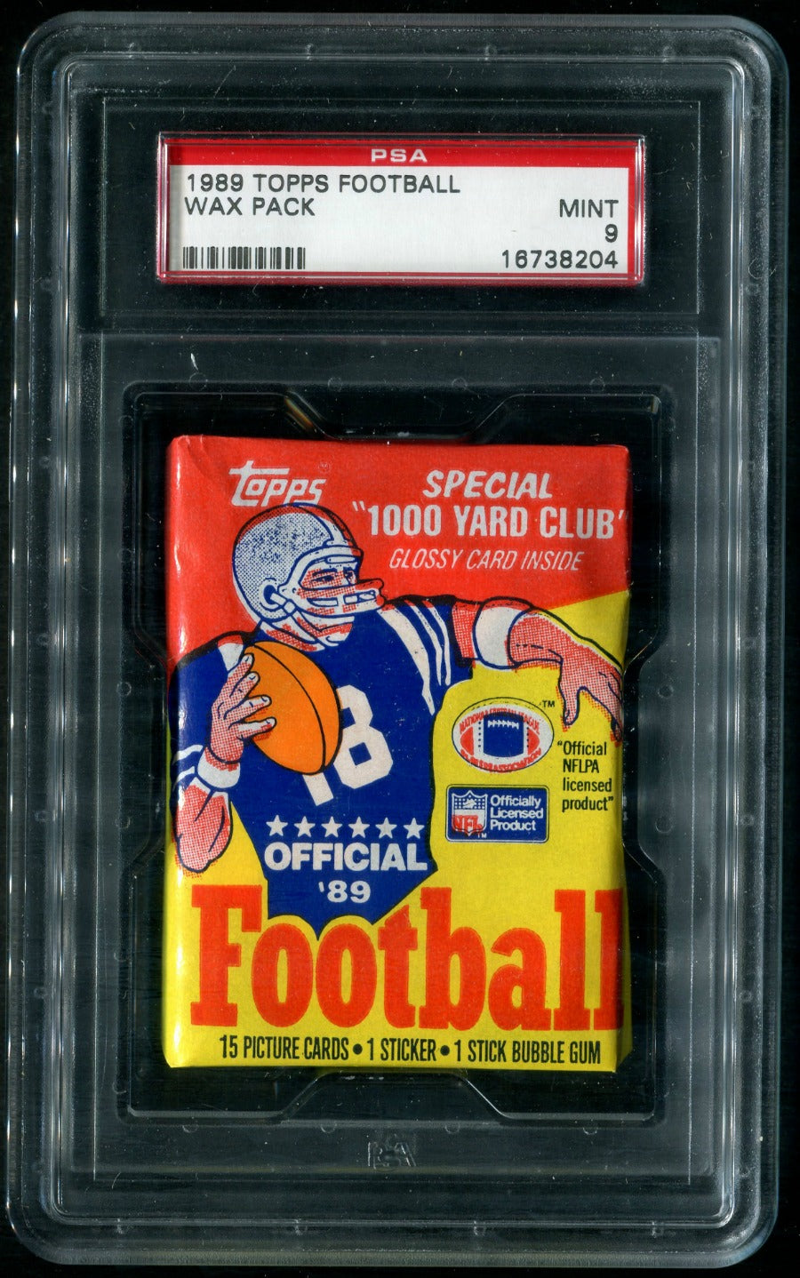 1989 Topps Football Unopened Wax Pack PSA MINT 9