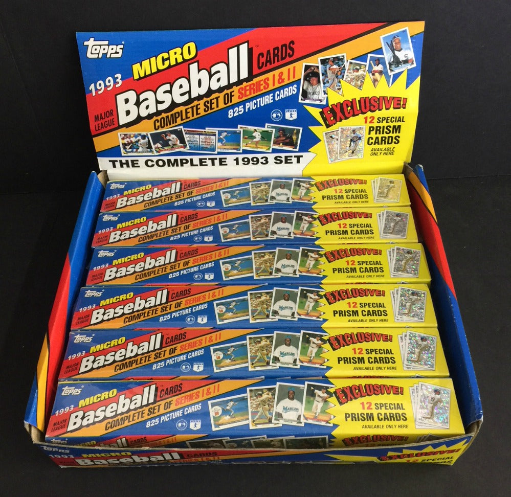 1993 Topps Baseball Micro Factory Set Case (12 Sets)