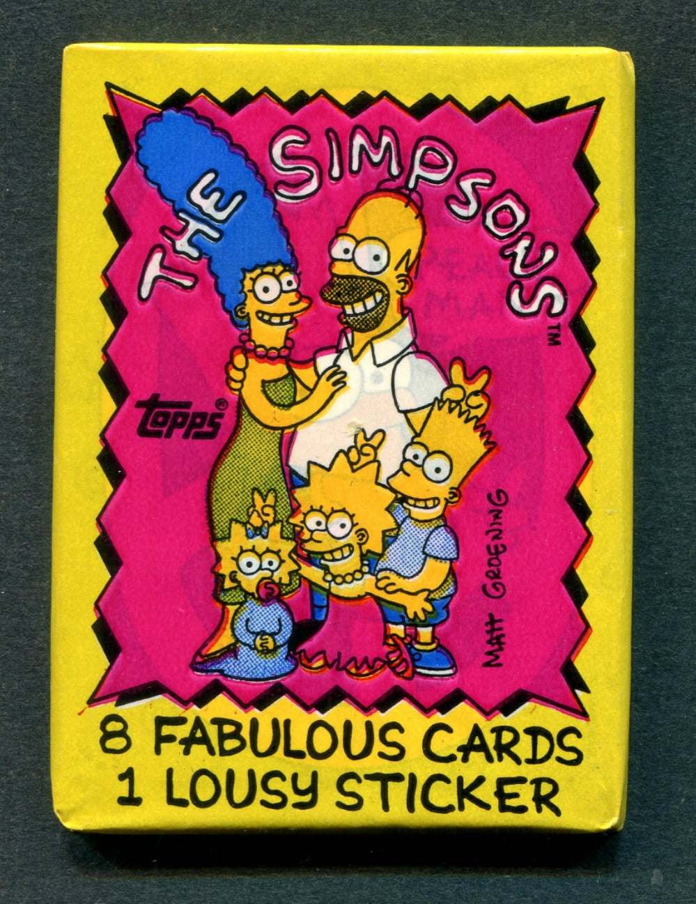 1990 Topps The Simpsons Unopened Wax Pack