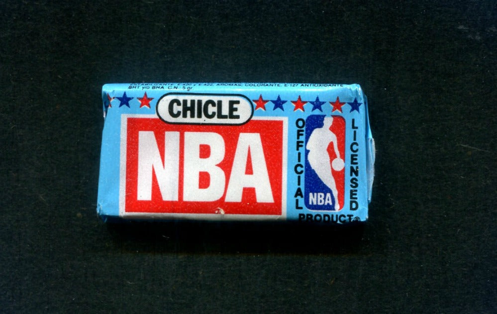 1989 Spanish Chicle NBA Basketball Metalic Foil Sticker Unopened Pack