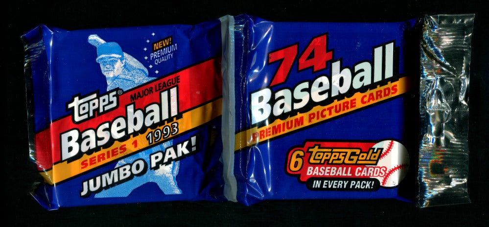 1993 Topps Baseball Unopened Series 1 Jumbo Pack (74)