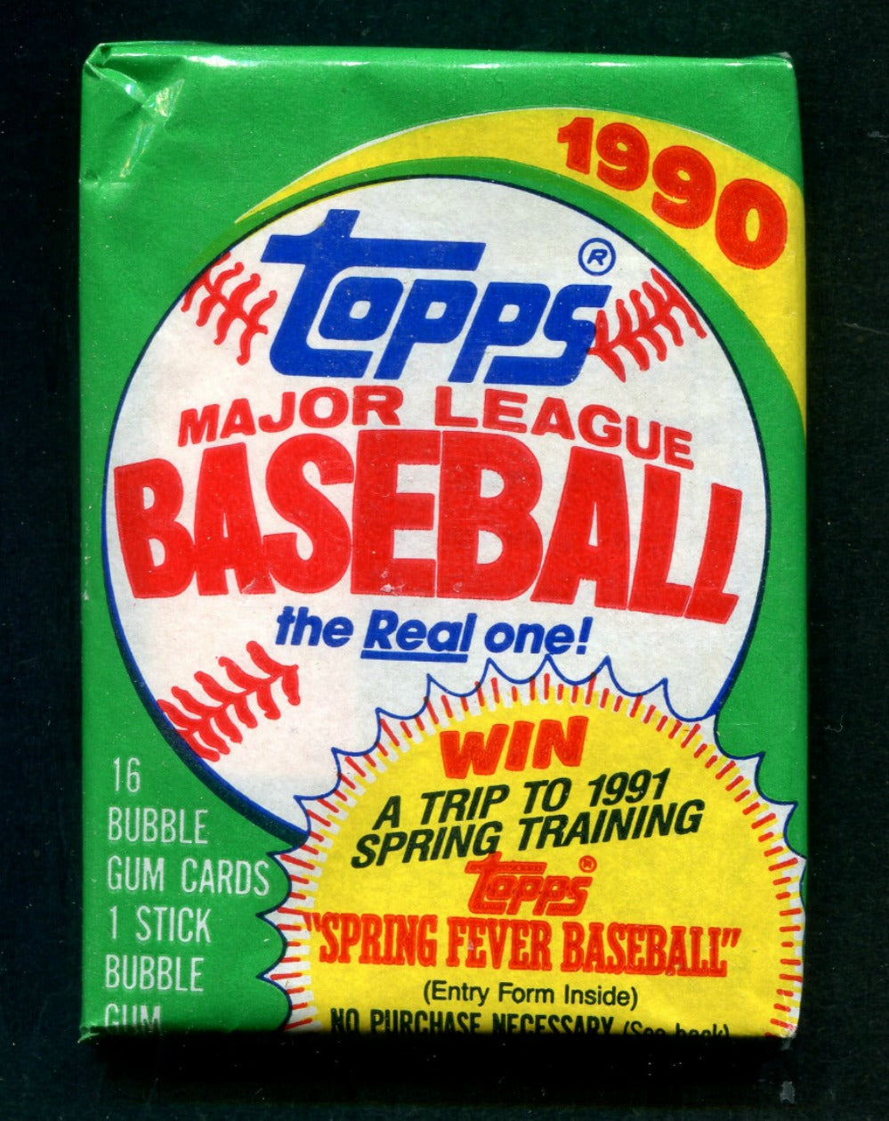 1990 Topps Baseball Unopened Wax Pack