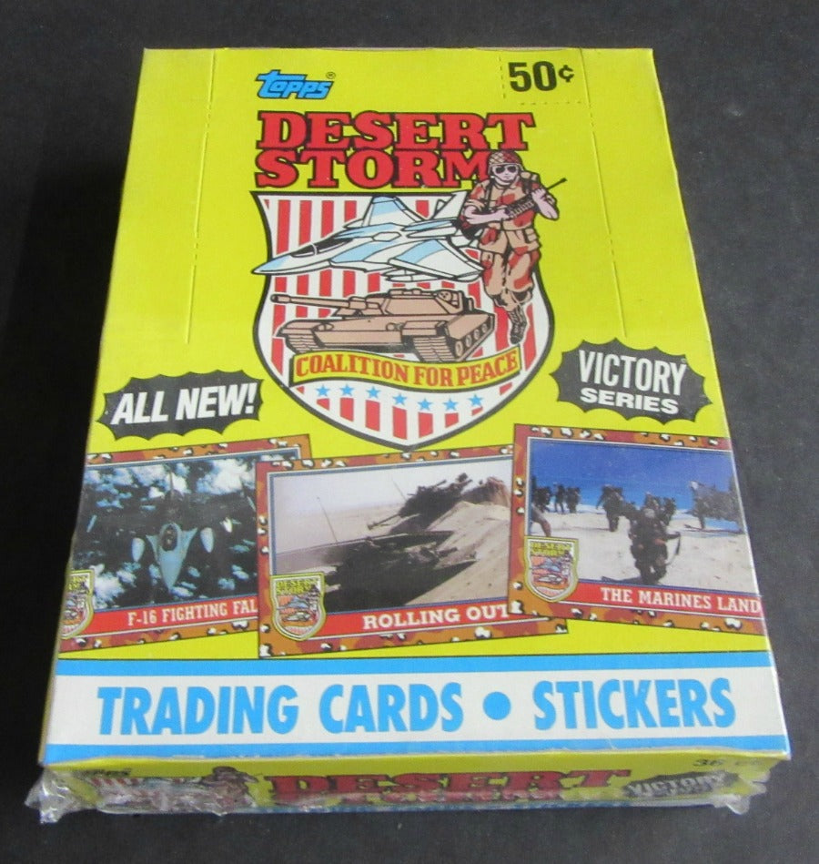1991 Topps Desert Storm Trading Cards Victory Series 2 Box (Authenticate)