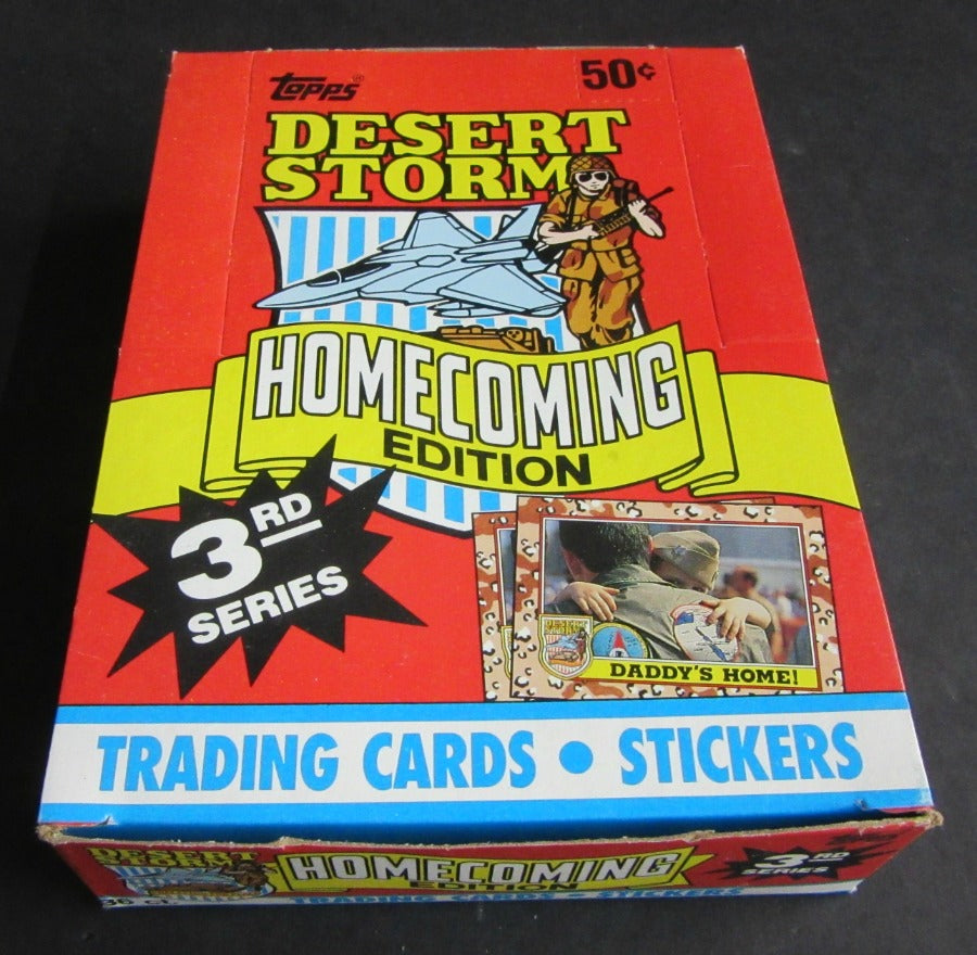 1991 Topps Desert Storm Trading Cards Series 3 Wax Box