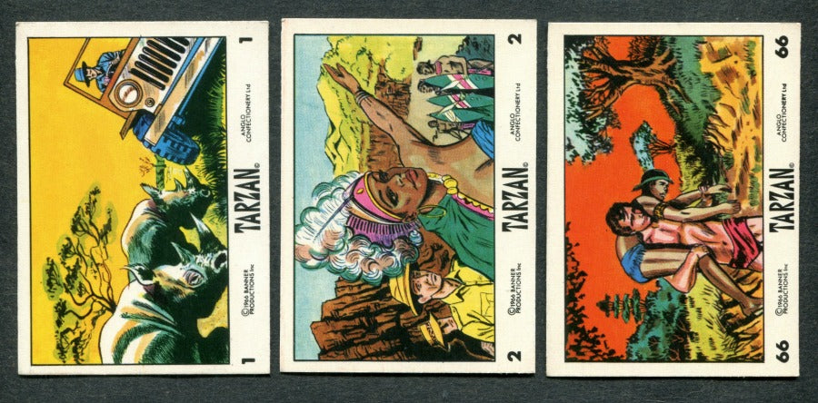 1967 Anglo Confectionery Tarzan Complete Set (66) NM NM/MT