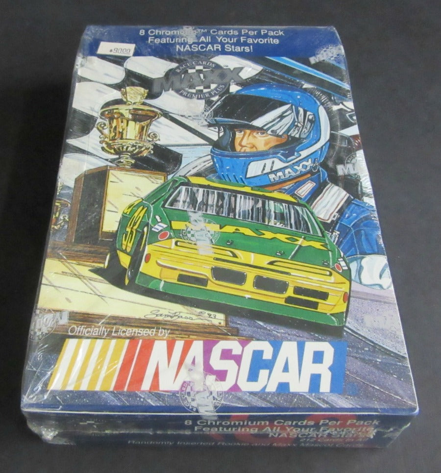 1993 Maxx Premier Plus Chromium Racing Race Cards Box