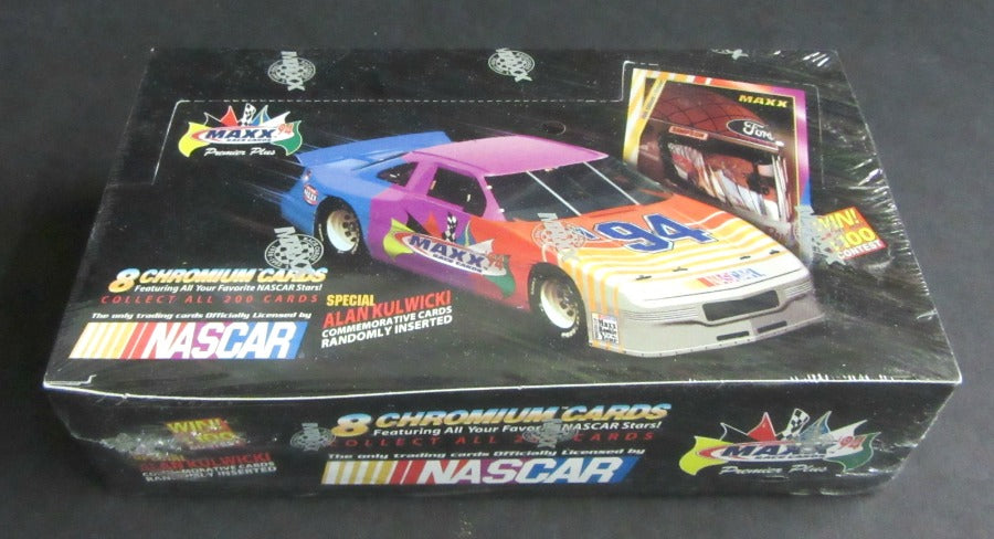 1994 Maxx Premier Plus Chromium Racing Race Cards Box