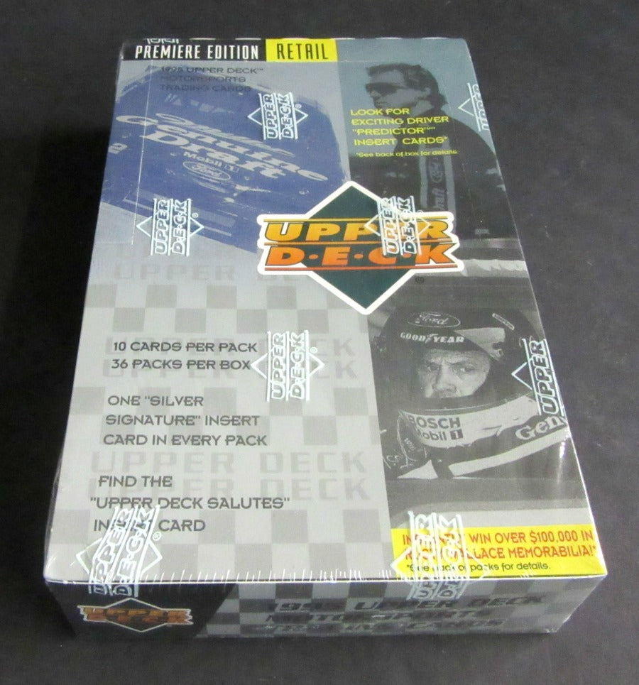 1995 Upper Deck Series 1 Racing Race Cards Box (36/10) (Retail)