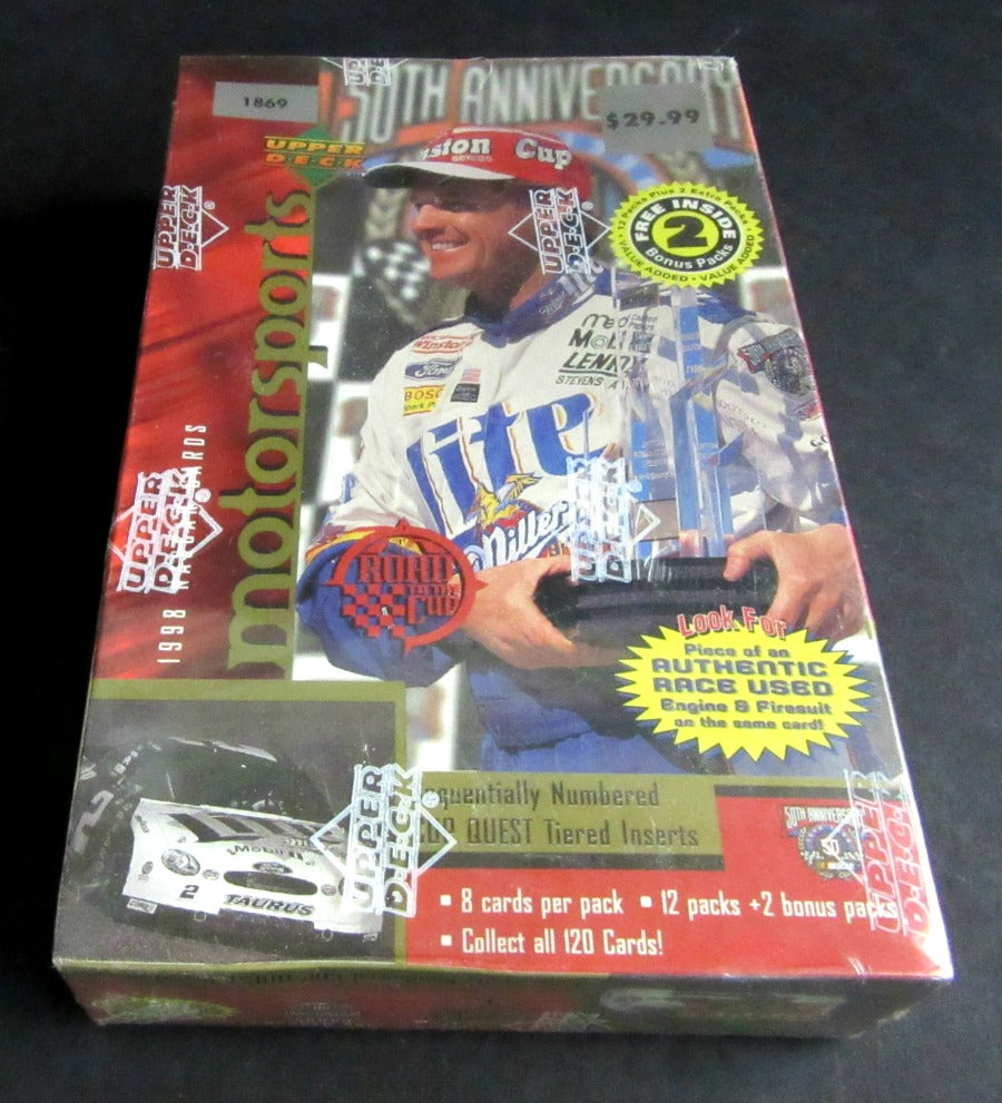 1998 Upper Deck Racing Race Cards Blaster Box (14/8)
