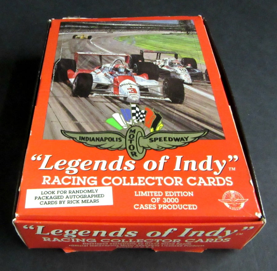1992 Legends of Indy Racing Race Cards Box
