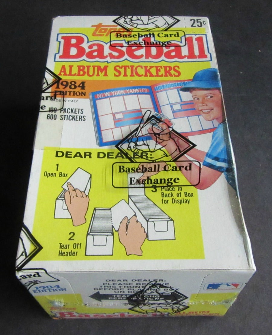 1984 Topps Baseball Album Stickers Unopened Box (BBCE)