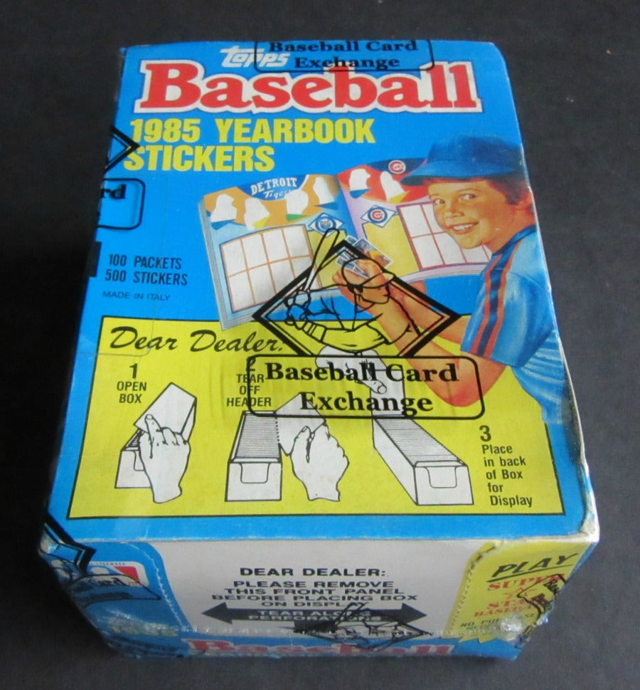 1985 Topps Baseball Yearbook Stickers Unopened Box (BBCE)