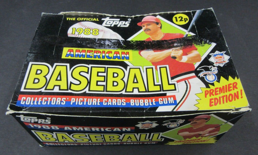 1988 Topps UK American Baseball Box (Authenticate)