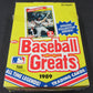 1989 Swell Baseball Greats Box