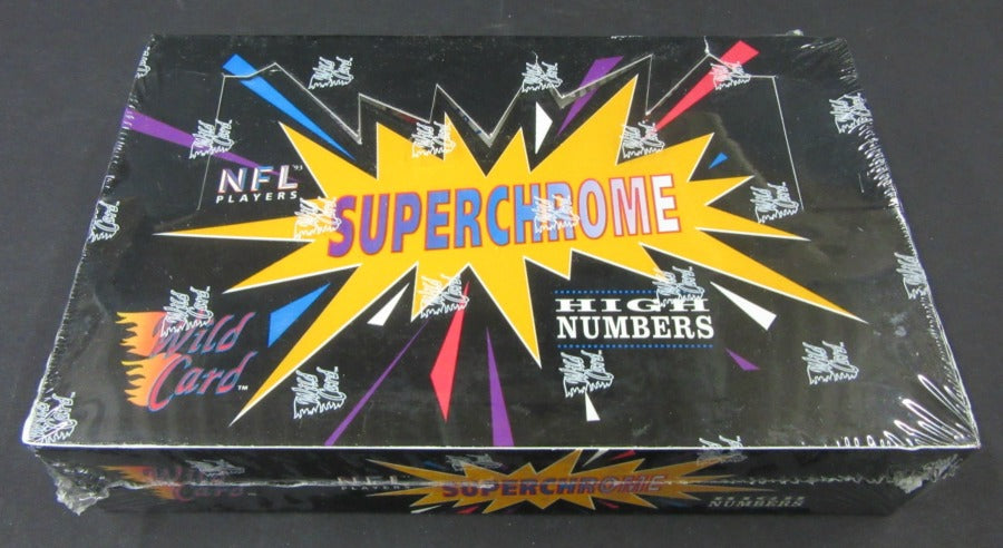 1993 Wild Card Superchrome Football High Numbers Box