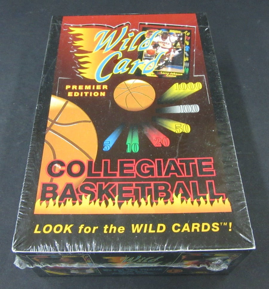 1991 Wild Card Collegiate Collection Basketball Box